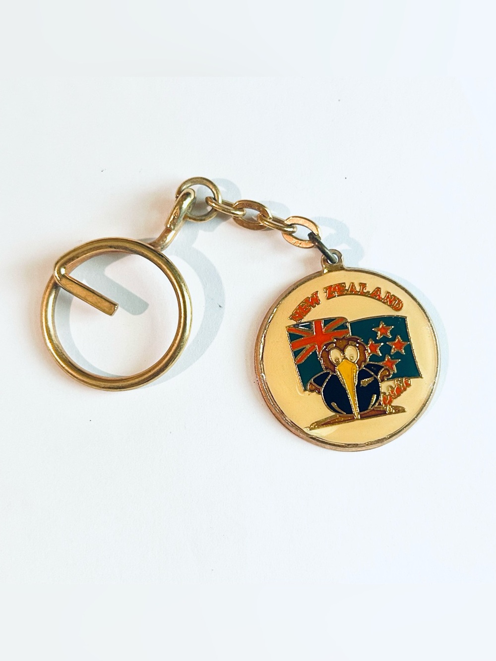 Vintage New Zealand Keychain Key Chain Fob Pendant
